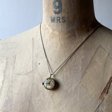 antique dial&movement necklace 【K0761】