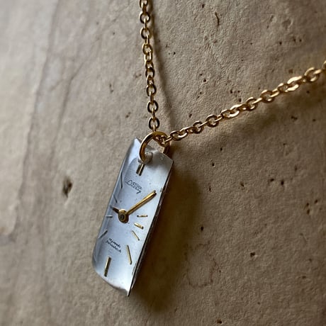 antique dial necklace K18GP 【K0600】