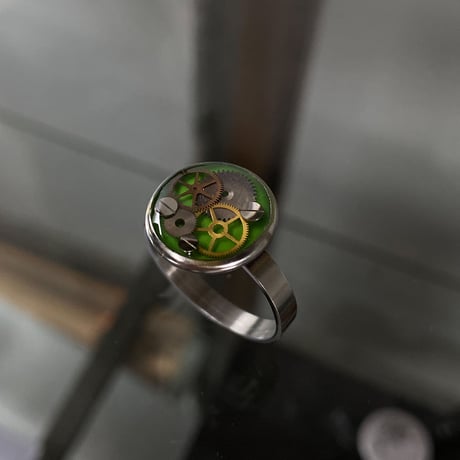 【K0619】 CLOPOA drops ring light green 17号