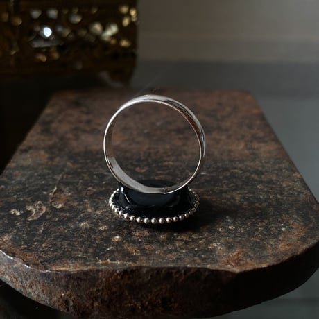 【企画展作品】antique lightgreen dial ring "CITIZEN" SV925 #15【something special/S0016】