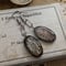 antique oval dial coilhook pierced earrings【K0818】