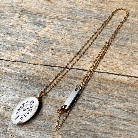 【new!!】antique oval dial necklace "SWISS MADE"【K1023】