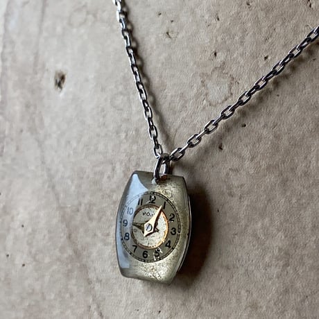 antique unique dial necklace【K0531】