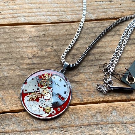 CLOPOA standard large necklace red【K0841】