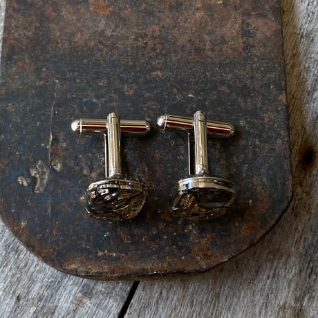 【new!!】antique movement cufflinks "GRUEN"(ボックス付)【K1011】