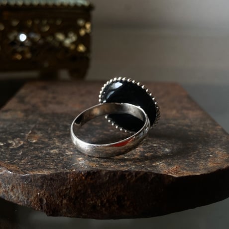 【企画展作品】antique lightgreen dial ring "CITIZEN" SV925 #15【something special/S0016】