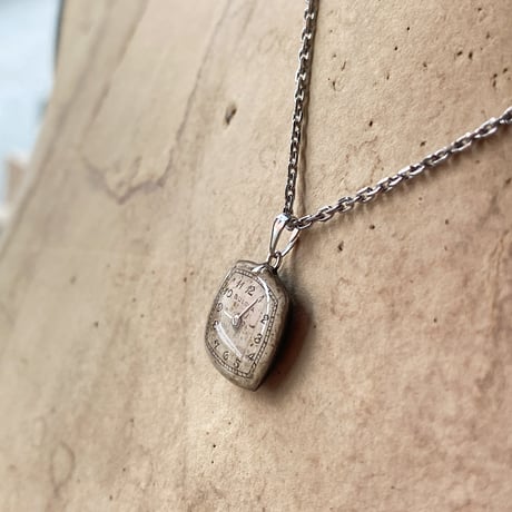 antique dial necklace "BULOVA"【K0831】