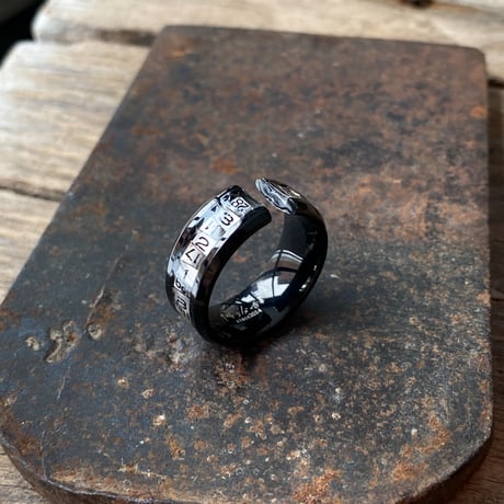 【new!!】CLOPOA BLACK 2way date earcuff&ring (太いやつ) 11号【K0954】