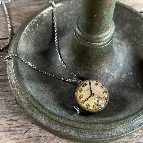 antique dial&movement necklace 【K0761】