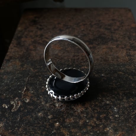 antique skyblue dial ring "SEIKO" SV925 #15【再掲/S0013】