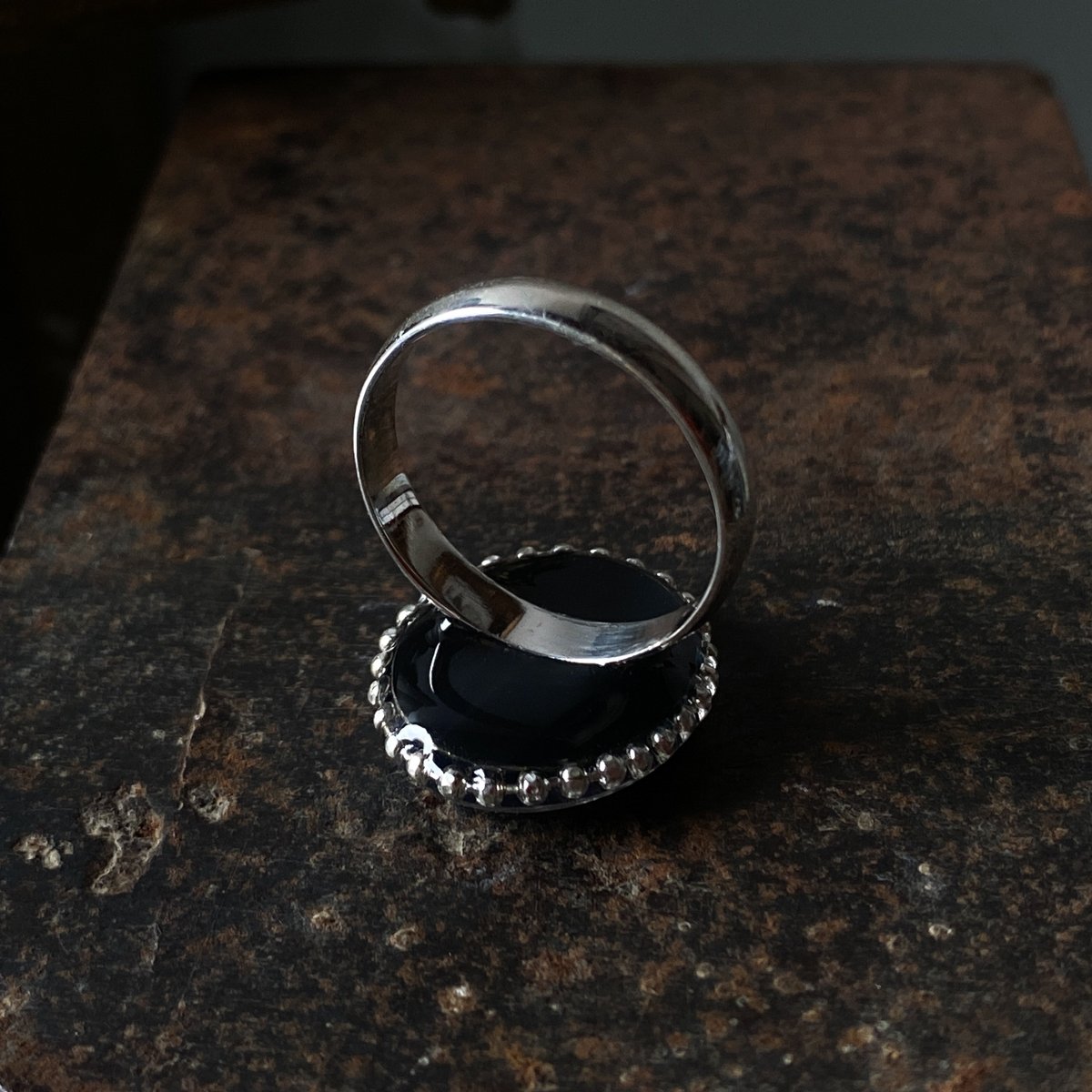 企画展作品】antique skyblue dial ring 