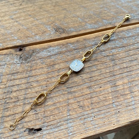 antique square dial bracelet【K0821】