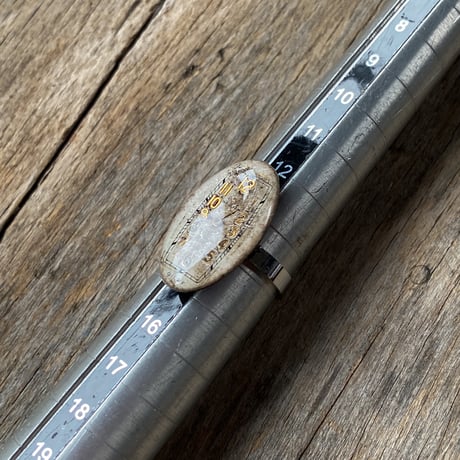 antique oval dial ring "WALTHAM" #14【K0972】