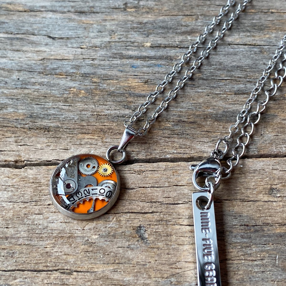 CLOPOA petit necklace orange【K0960】 | 9時5分の歯車/N