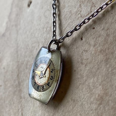 antique unique dial necklace【K0531】