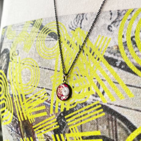 【サイズ限定特価】BLACK COLLECTION vol.2 Tシャツ ホワイト&CLOPOA BLACK petit necklace pink【Sサイズ限定】【K0855】