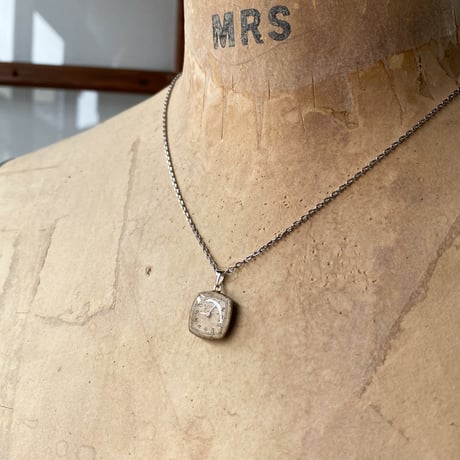 antique dial necklace "BULOVA"【K0831】