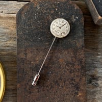 【new!!】antique dial hatpin/lapelpin "WALTHAM"【K0994】