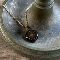 【K0700】 antique dial necklace K18GP "Sマーク"