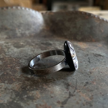 antique oval dial ring "SEIKO" #15【K0769】