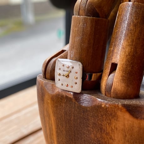 antique dial ring #13 "BENRUS"【K0872】