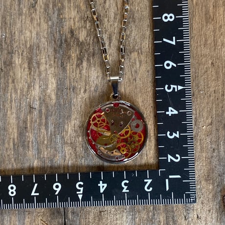 CLOPOA standard necklace metallic red【K0542】