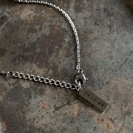 antique teardrop dial necklace【K0590】