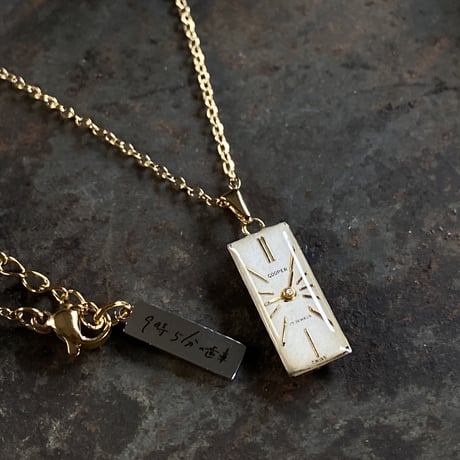 【K0697】 antique dial necklace K18GP