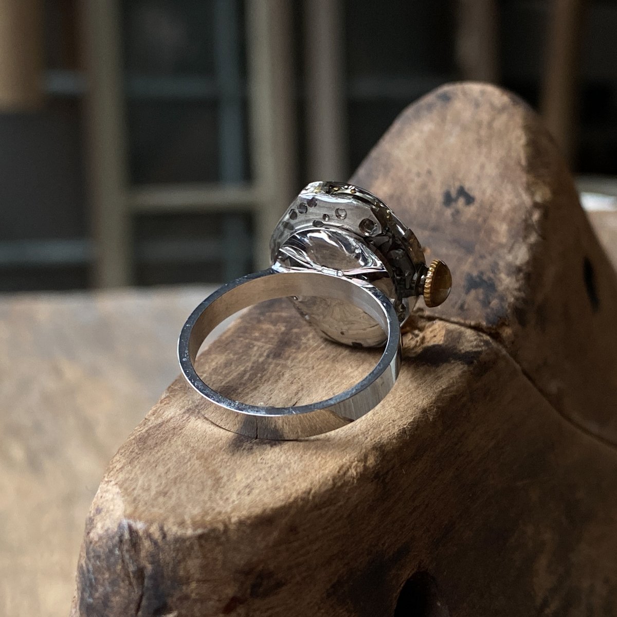 antique movement ring #15【K0916】 | 9時5分の歯車 オンライ