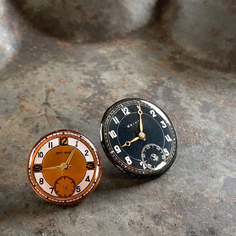 【K0702】 antique color dialpierced earrings