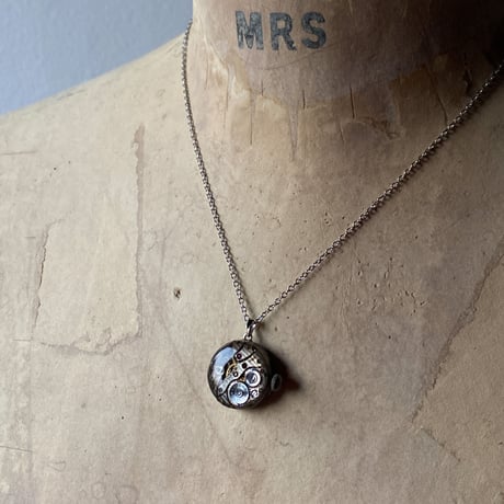 【K0662】 dial&movement necklace "DATE STAR"