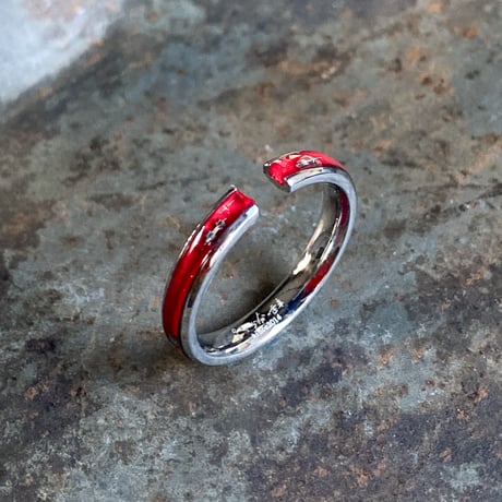 CLOPOA large 2way earcuff&rings red #22【K0710】