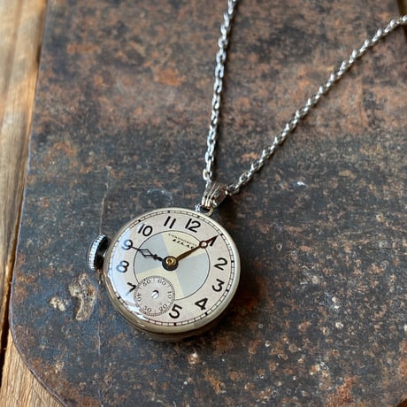 【企画展作品】antique dial&movement necklace【something special/S0008】