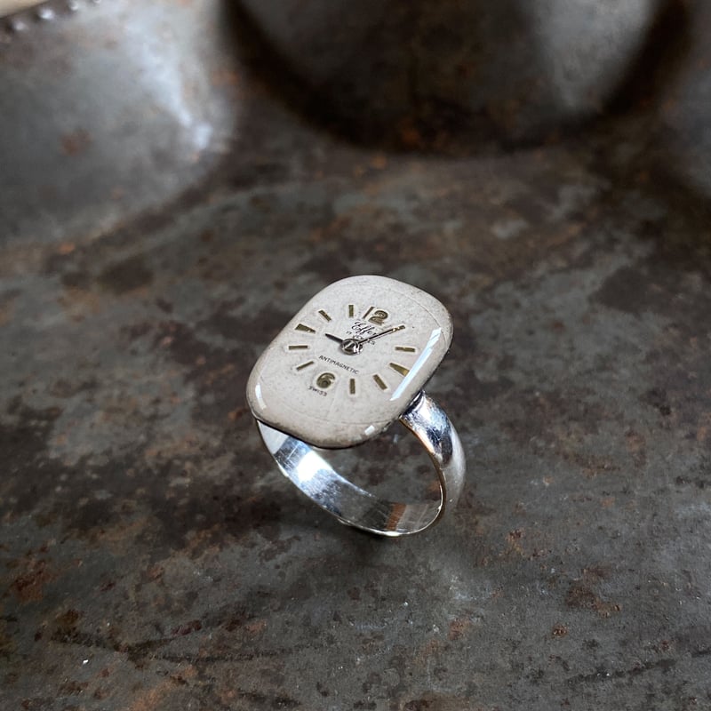 K0626】 dial ring SV925 13号(ボックス付) | 9時5分の歯車 オン