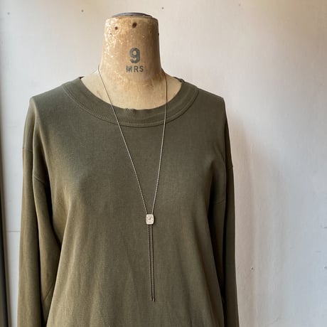 【new!!】antique dial chain looptie necklace "ELGIN"【K1018】