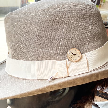 antique dial hatpin/lapelpin "CITIZEN"【K0835】