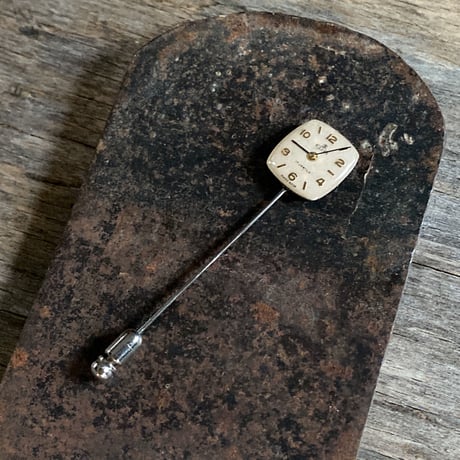 antique square dial hatpin【K0632】