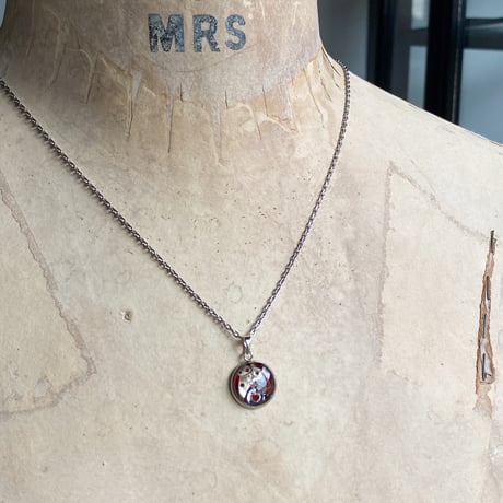 CLOPOA petit necklace red【K0773】