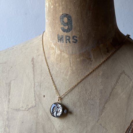 【K0691】antique dial&movement necklace  K18GP