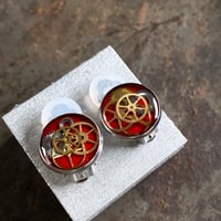 CLOPOA standard earrings red 【K0589】