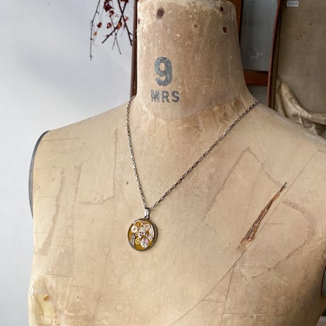 【new!!】CLOPOA standard necklace dark yellow【K0957】