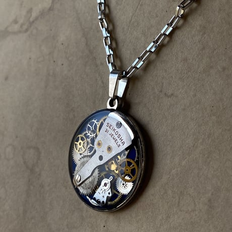 CLOPOA standard necklace blue【K0551】