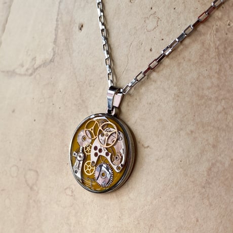 【new!!】CLOPOA standard necklace dark yellow【K0957】