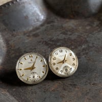 【K0618】 dial pierced earrings