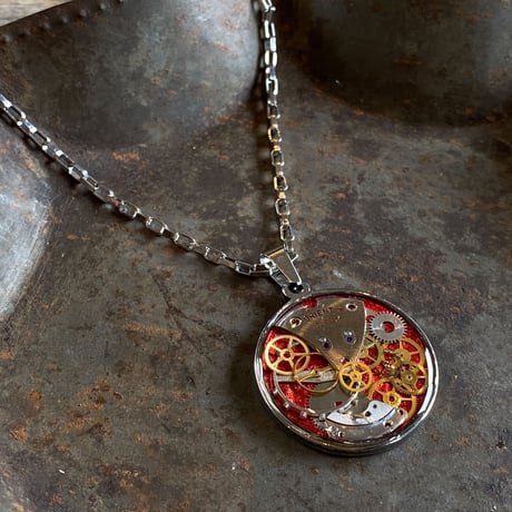 CLOPOA standard necklace metallic red【K0542】