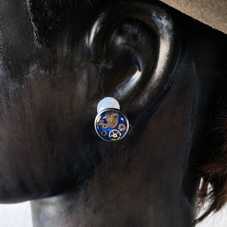【K0637】 CLOPOA standard earrings blue