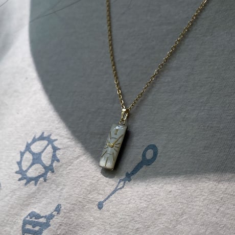 【K0697】 antique dial necklace K18GP