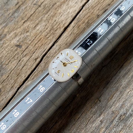 antique dial rectangle ring #14【K0973】