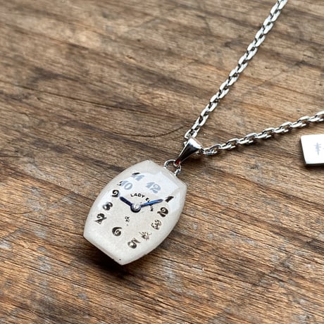 antique dial necklace "LADY ELGIN"【K0833】