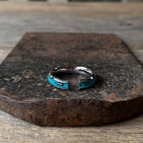 【new!!】CLOPOA pinky 2way earcuff&rings turquoise blue #7【K0996】